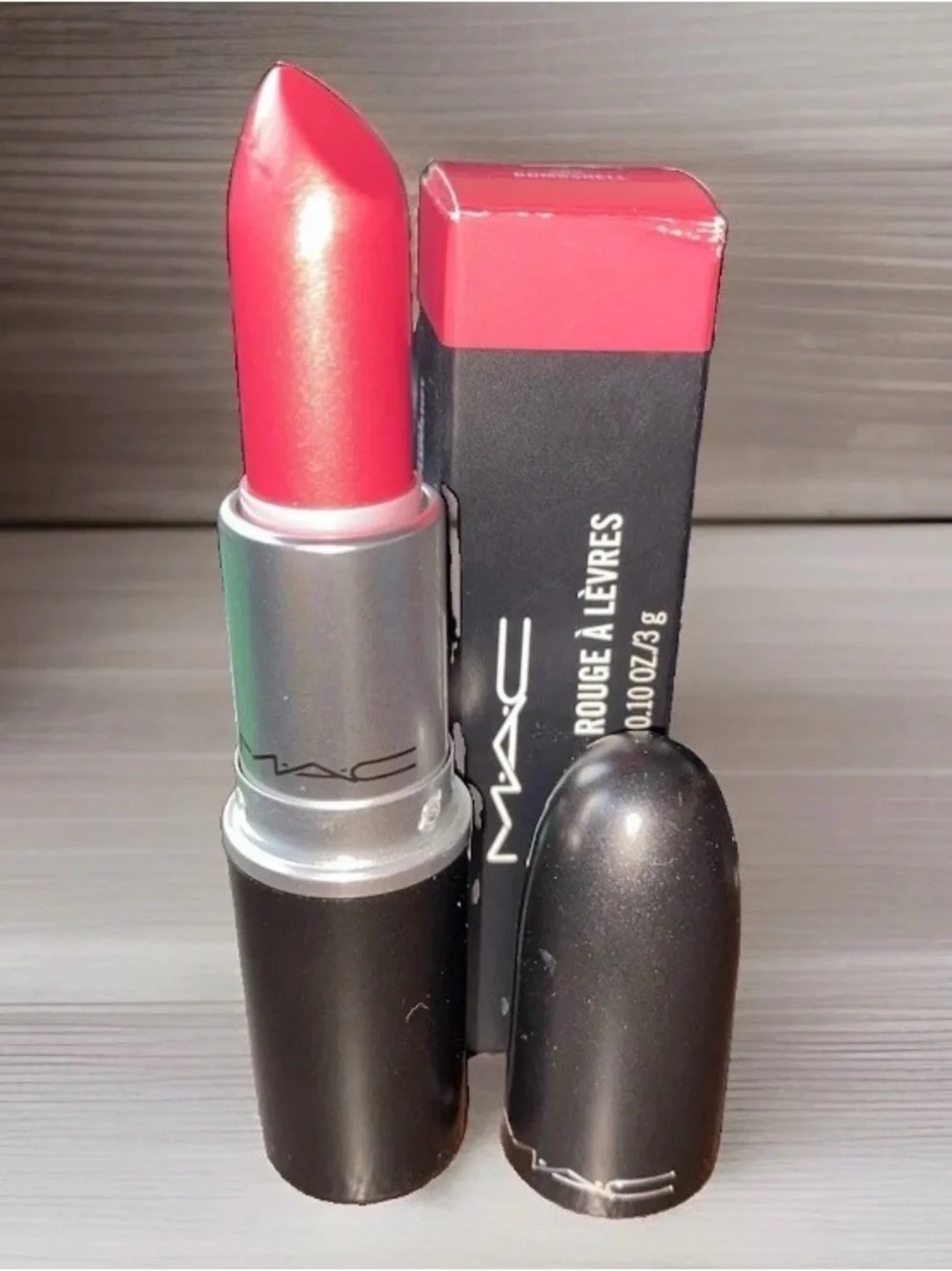 MAC Frost Lipstick 💄 BOMBSHELL 303 - Full Size (Pink Pearlescent Shimmer) BNIB